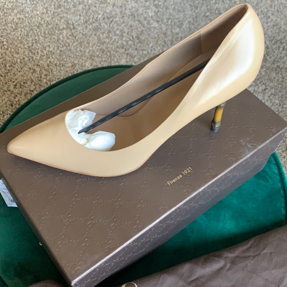 Gucci bamboo heels